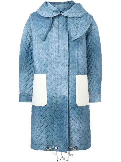 fendi coat womens|fendi denim jacket women's.